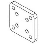 Aluminium Base Plate 100x100mm Western Red Ceder