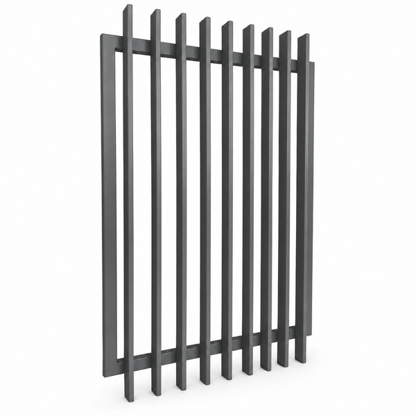 Aluminium Blade Gate Panel 1800mm (H) x 920mm (W) INC CAPS