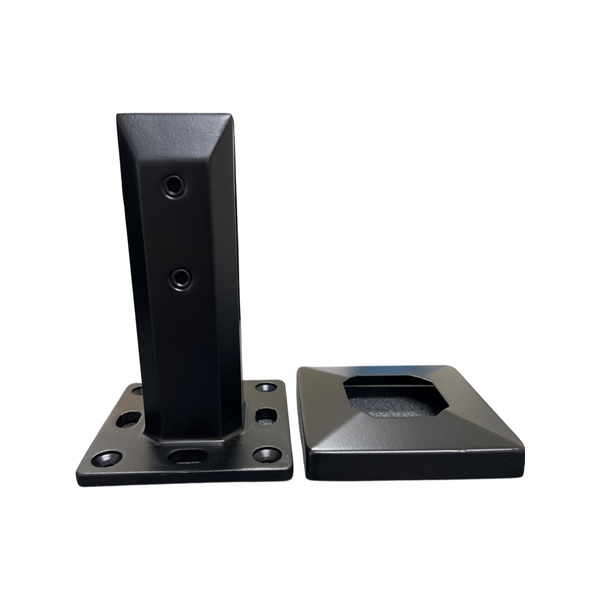 Square Base Mount Spigot 50x160 G2205 (Adjustable) C/W Raised Cover