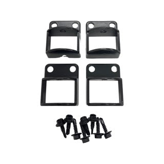 Aluminium Pool Fence Brackets pack off 4 Monument Satin