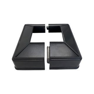 Aluminium Raised Two Piece Base Plate Post Cover 50x50 Dia Monument Satin