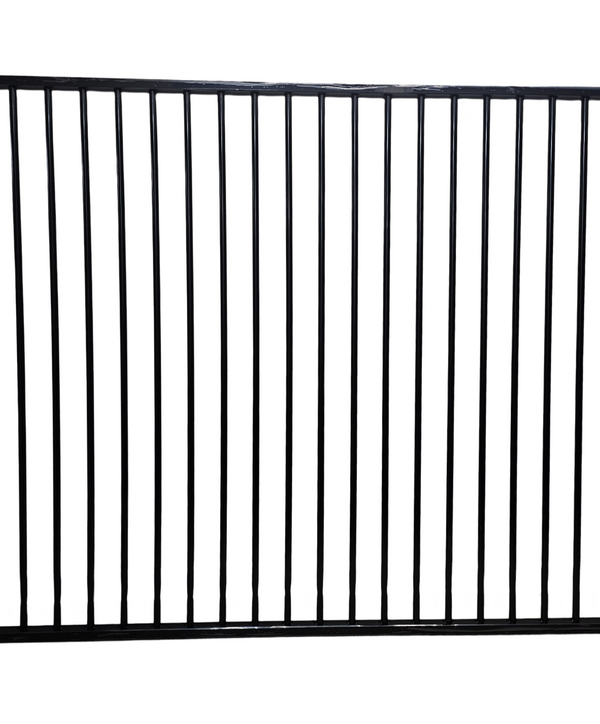 Aluminium Tubular Pool Panel 1500mm (H) x 2400mm (W) Satin Black