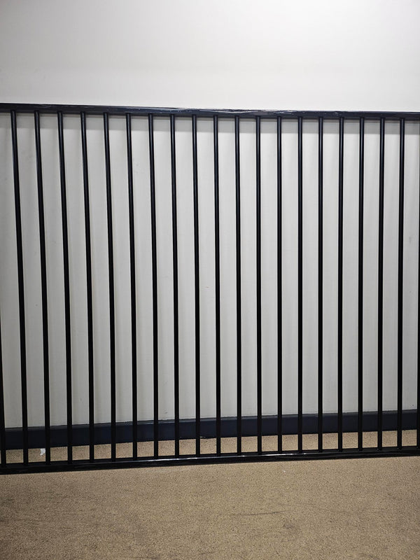 Aluminium Tubular Pool Panel 1500mm (H) x 2400mm (W) Satin Black