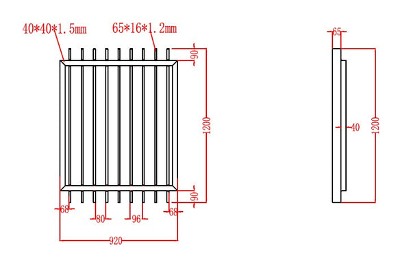 Aluminium Blade Gate Pool Fence Panel 1200MM (H) x 920 (W)