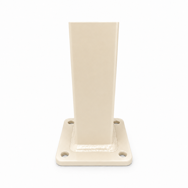 Aluminium Post With Base & Cap 50x50mm Dia