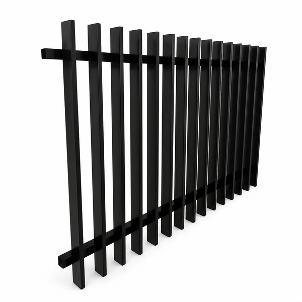 Aluminium Blade Pool Fence Panel 1200MM (H) x 2400 (W) INC CAPS