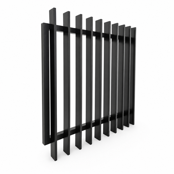 Aluminium Blade Gate Pool Fence Panel 1200MM (H) x 920 (W) INC CAPS