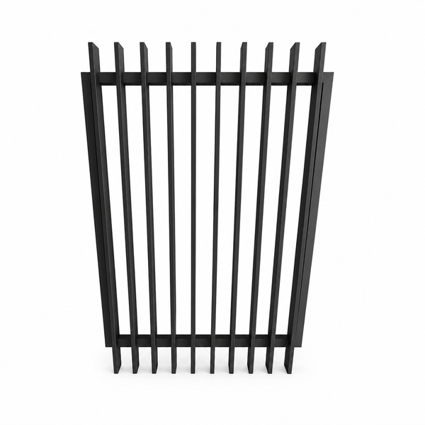 Aluminium Blade Gate Panel 1500mm (H) x 920mm (W) INC CAPS