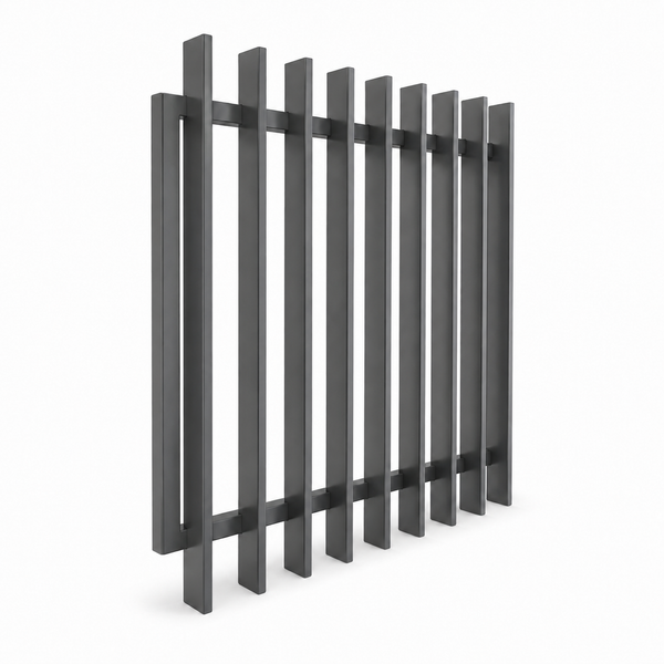 Aluminium Blade Gate Pool Fence Panel 1200MM (H) x 920 (W) INC CAPS