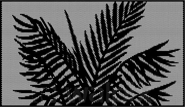 Perforated PALM Pool Panel 2 Meter KIT Black