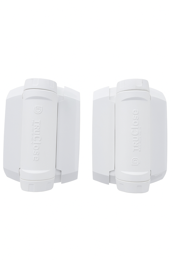 D & D Trueclose Heavy Duty Hinges White