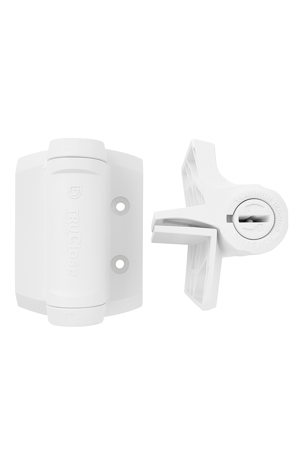D & D Trueclose Heavy Duty Hinges White