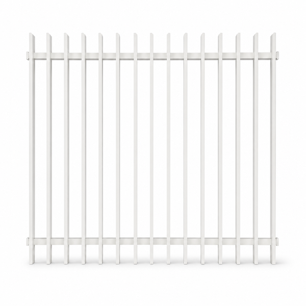 Aluminium Blade Fence Panel 1800mm (H) x 1632mm (W) INC CAPS