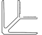 Aluminium Slat Gate Corner Bracket/Stake Mill Finsh