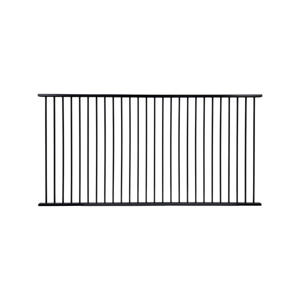 Aluminium Pool Fence Panel 1200mm (H) x 2400 (W) Monument Satin