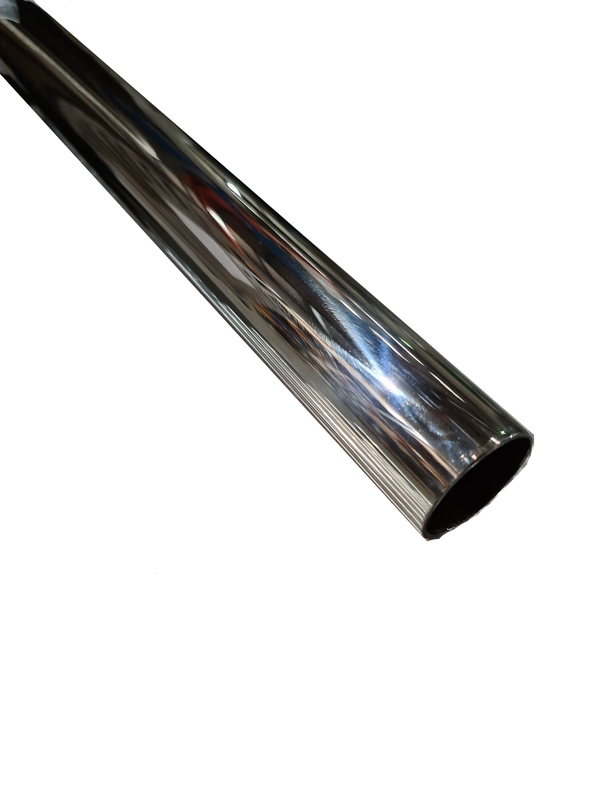 50.8x1500mm Round G316 Stainless Steel Mirror Post Kit with Cap & Cover.