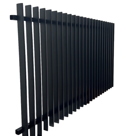 Aluminium Blade Raked Pool Fence Panel