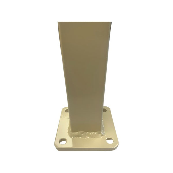 Aluminium Post With Base & Cap 65x65mm Dia Classic Cream