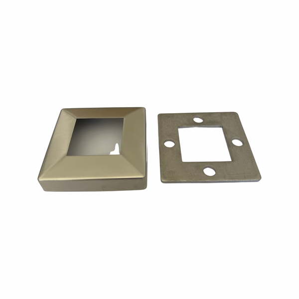 Square base plate with 20mm raised cover G316