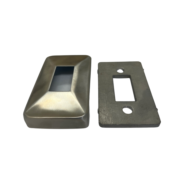 Rectangle base plate with raised cover G316