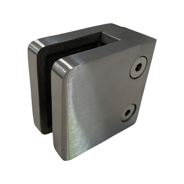 Square Glass Clamp Wall/SQ Post 55x55x32mm G316 Stainless Steel