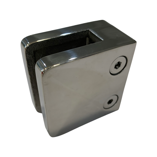 Square Glass Clamp Wall/SQ Post 55x55x32mm G316 Stainless Steel
