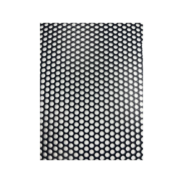 Perforated Pool Fence Panel Infill 1140 x 930mm Satin Black