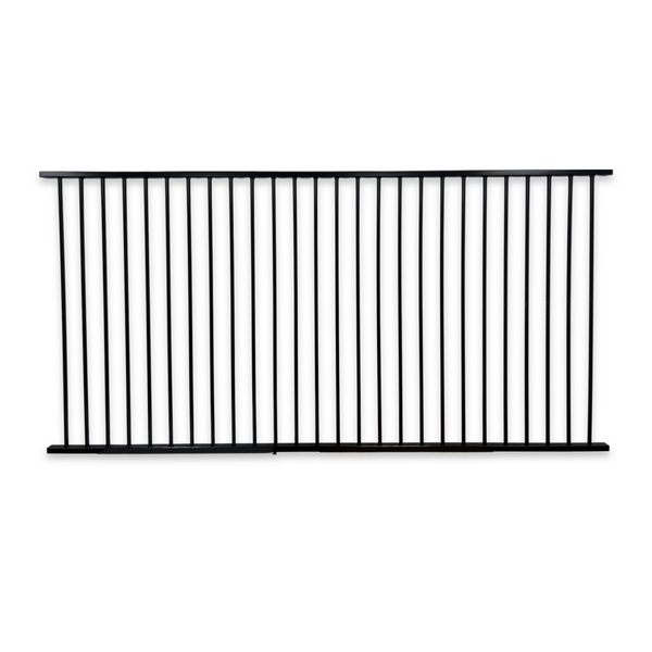 Aluminium Pool Fence Panel 1200mm (H) Satin Black