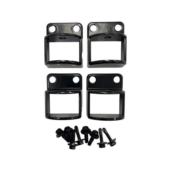 Aluminium Pool Fence Brackets pack off 4 Satin Black