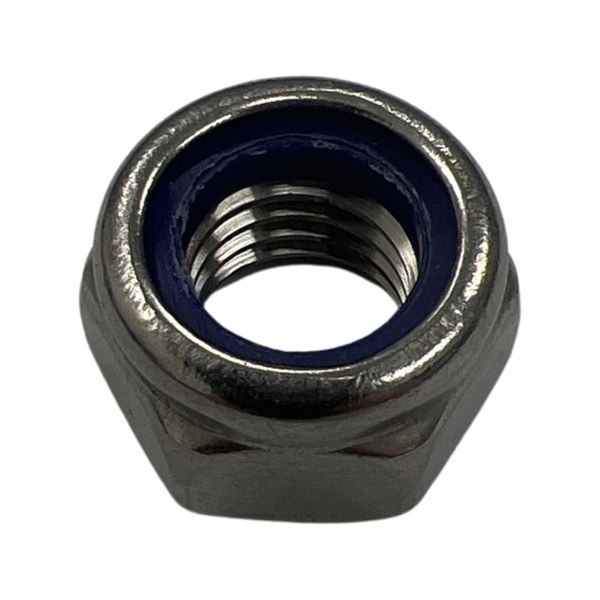 thumbnail image 2 of RT Bolts Nylon Insert Lock Nuts 3/8-16 – Stainless Steel Nyloc Stop (Qty 15) 2 of 6